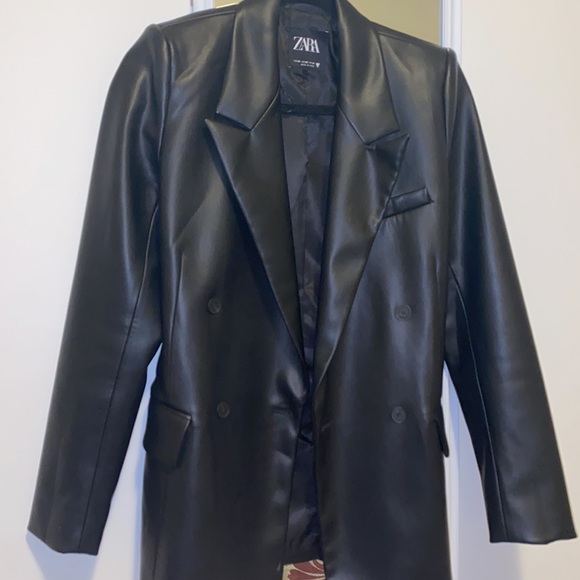 Zara leather blazer - Picture 4 of 5